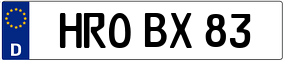 Truck License Plate
